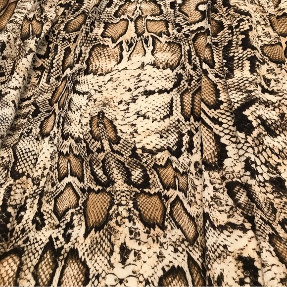 Animal Print Maxi Skirt, Size Medium, H by Halston, Snake print Women's modest - Picture 8 of 9
